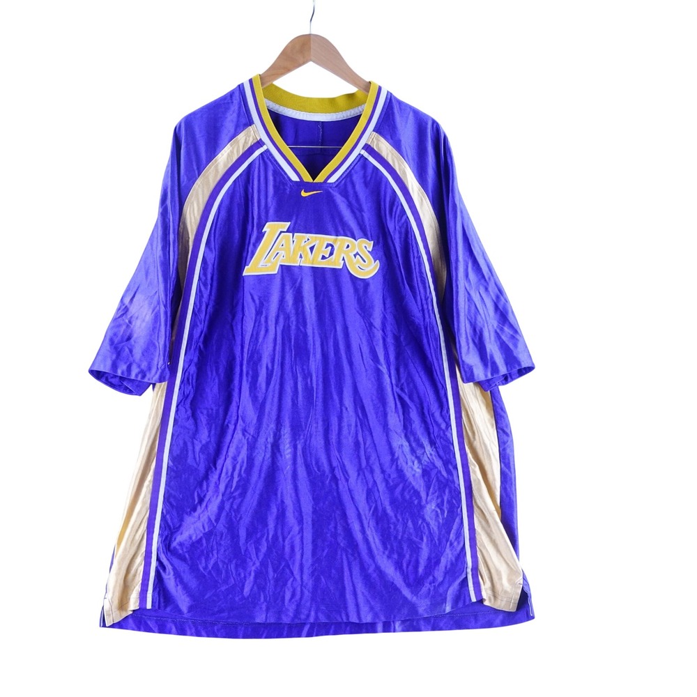 Vintage Nike Mens 3XL LA Lakers 1998-99 Team Issued Warm Up Jersey NBA